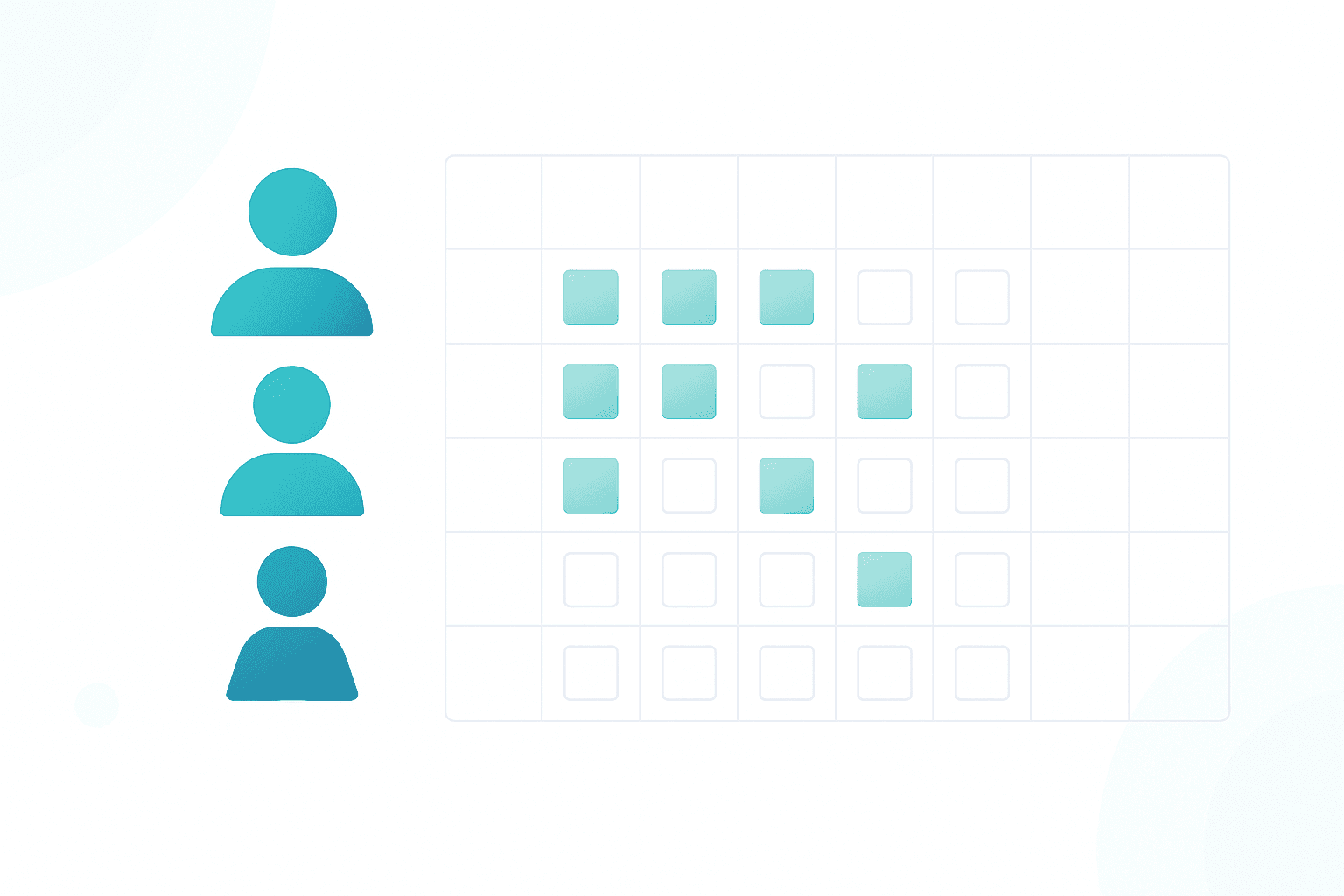 A K-12 role permission grid showing per-area checkboxes for roles like Technician, Technology Coordinator, and Technology Director, with sensitive areas unchecked for lower roles